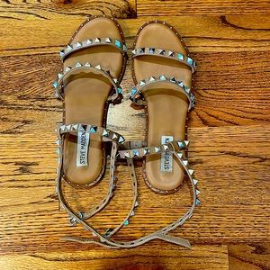 Steve Madden Studded Ankle Wrap Sandals